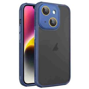 For iPhone 14 Plus Side Cooling Skin Feel Frosted Phone Case(Blue)