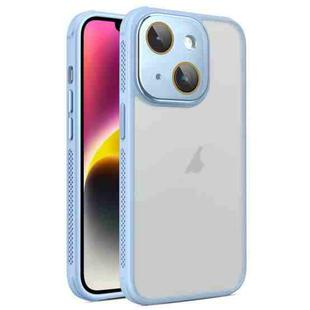 For iPhone 14 Plus Side Cooling Skin Feel Frosted Phone Case(Sky Blue)