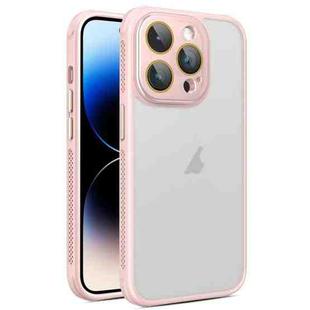 For iPhone 14 Pro Side Cooling Skin Feel Frosted Phone Case(Pink)