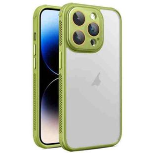 For iPhone 14 Pro Side Cooling Skin Feel Frosted Phone Case(Green)