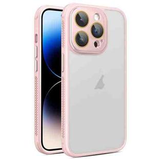 For iPhone 14 Pro Max Side Cooling Skin Feel Frosted Phone Case(Pink)