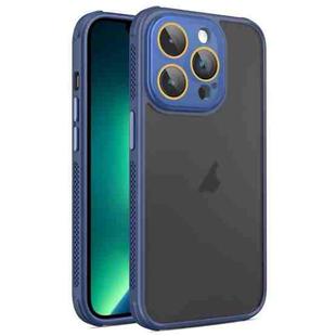 For iPhone 13 Pro Max Side Cooling Skin Feel Frosted Phone Case(Blue)