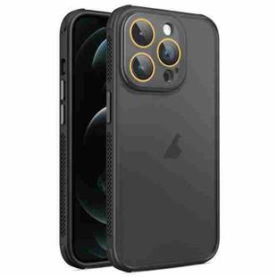 For iPhone 12 Pro Max Side Cooling Skin Feel Frosted Phone Case(Black)