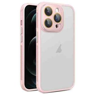 For iPhone 12 Pro Max Side Cooling Skin Feel Frosted Phone Case(Pink)