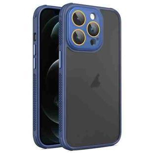 For iPhone 12 Pro Max Side Cooling Skin Feel Frosted Phone Case(Blue)