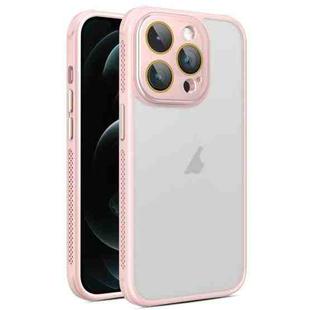 For iPhone 12 Pro Side Cooling Skin Feel Frosted Phone Case(Pink)