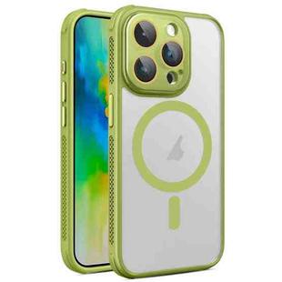 For iPhone 16 Pro Max Side Cooling Skin Feel Frosted MagSafe Magnetic Phone Case(Green)