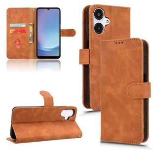 For Samsung Galaxy A25 5G SC-53F Skin Feel Magnetic Flip Leather Phone Case(Brown)