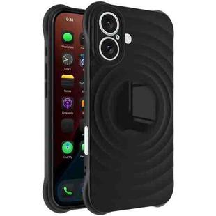 For iPhone 16 IMAK UC-6 Series Manbo Frosting Soft Phone Case(Black)