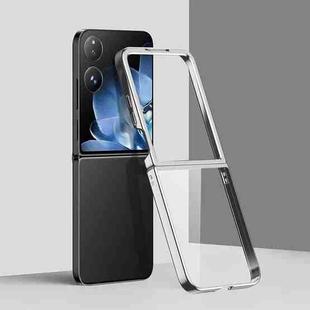 For Xiaomi Mix Flip 6D Electroplating PC Shockproof Phone Case(Silver)