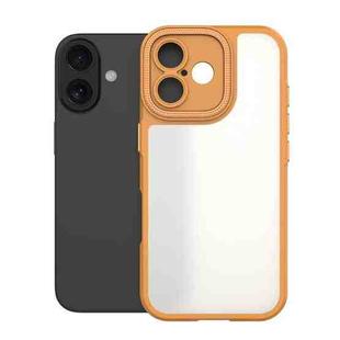 For iPhone 16 Bodyguard Micro Matte PC Hybrid TPU Phone Case(Orange)