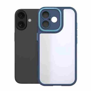 For iPhone 16 Bodyguard Micro Matte PC Hybrid TPU Phone Case(Blue)