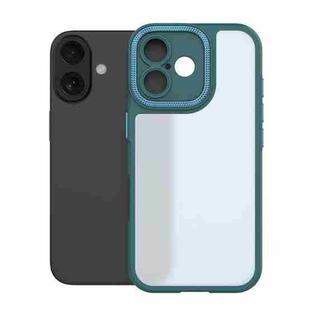 For iPhone 16 Bodyguard Micro Matte PC Hybrid TPU Phone Case(Green)