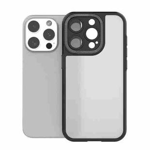 For iPhone 15 Pro Bodyguard Micro Matte PC Hybrid TPU Phone Case(Black)