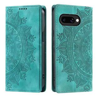 For Google Pixel 9a Totem Embossed Magnetic Leather Phone Case(Green)