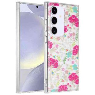 For Samsung Galaxy S24+ 5G Dual-side Laminating IMD PC Hybrid TPU Phone Case(Cop-rose)