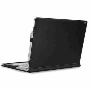 For Microsoft Surface Book 3 / 2 / 1 15 inch Deformation All-inclusive Leather Laptop Case(Black)