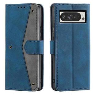 For Google Pixel 9 Pro XL Nail Skin Feel Stitching Calf Texture Leather Phone Case(Blue)