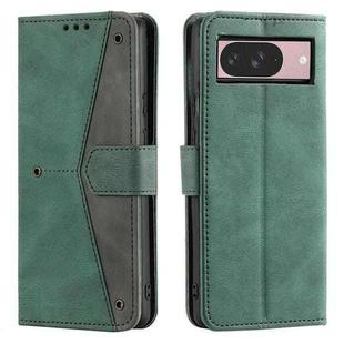 For Google Pixel 9 / 9 Pro Nail Skin Feel Stitching Calf Texture Leather Phone Case(Green)