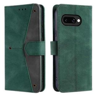 For Google Pixel 9a Nail Skin Feel Stitching Calf Texture Leather Phone Case(Green)