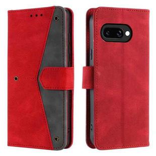 For Google Pixel 9a Nail Skin Feel Stitching Calf Texture Leather Phone Case(Red)