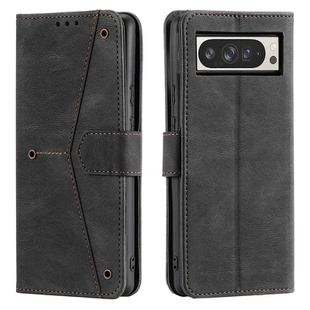 For Google Pixel 10 Pro XL Nail Skin Feel Stitching Calf Texture Leather Phone Case(Black)