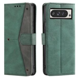 For Google Pixel 10 Pro XL Nail Skin Feel Stitching Calf Texture Leather Phone Case(Green)