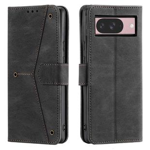 For Google Pixel 10 / 10 Pro Nail Skin Feel Stitching Calf Texture Leather Phone Case(Black)