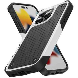 For iPhone 16 Pro Max PC + TPU Shockproof Protective Phone Case(White+Black)