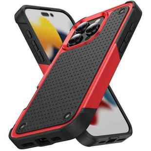 For iPhone 16 Pro Max PC + TPU Shockproof Protective Phone Case(Red+Black)