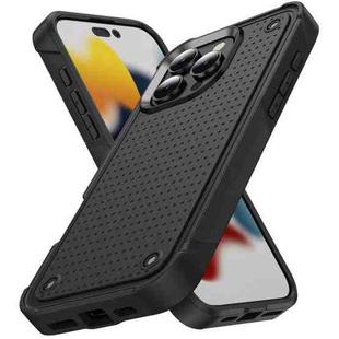 For iPhone 16 Pro PC + TPU Shockproof Protective Phone Case(Black+Black)