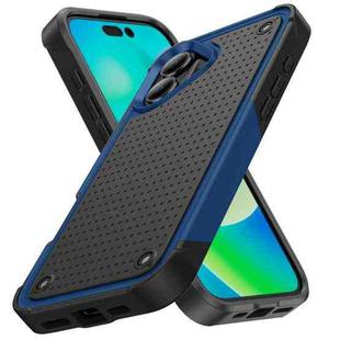 For iPhone 16 Plus PC + TPU Shockproof Protective Phone Case(Blue+Black)