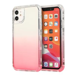 For iPhone 12 Pro Max 3 In 1 Dreamland PC + TPU Gradient Monochrome Transparent Border Protective Case(Red)
