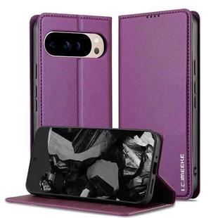 For Google Pixel 10 Pro XL LC.IMEEKE L1 Series Frosted Fine Texture PU Phone Case(Purple)