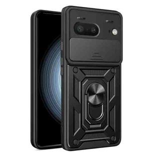 For Google Pixel 7 5G Sliding Camera Cover Design TPU+PC Phone Case(Black)