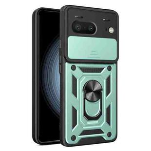 For Google Pixel 7 5G Sliding Camera Cover Design TPU+PC Phone Case(Green)