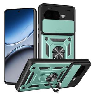 For Google Pixel 9a Sliding Camera Cover Design TPU+PC Phone Case(Green)
