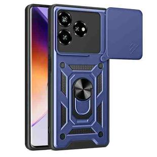 For ZTE Axon 60 4G Sliding Camera Cover Design TPU+PC Phone Case(Blue)