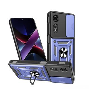 For ZTE nubia Neo 2 Sliding Camera Cover Design TPU+PC Phone Case(Blue)