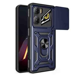 For ZTE nubia Neo 3 Sliding Camera Cover Design TPU+PC Phone Case(Blue)