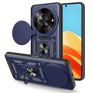 For ZTE nubia Focus / Blade A75 5G Sliding Camera Cover Design TPU+PC Phone Case(Blue)