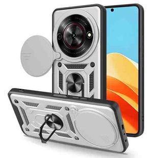 For ZTE nubia Focus / Blade A75 5G Sliding Camera Cover Design TPU+PC Phone Case(Silver)