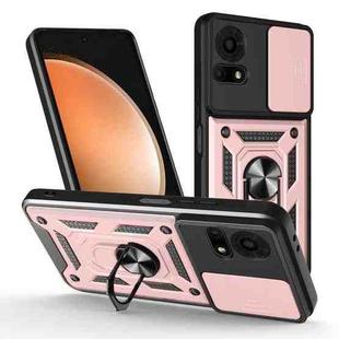 For TCL 50 LE 4G Sliding Camera Cover Design TPU+PC Phone Case(Rose Gold)