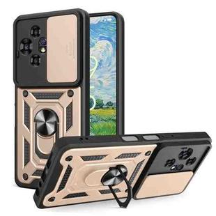 For TCL 50 NxtPaper / 50 Pro NxtPaper Sliding Camera Cover Design TPU+PC Phone Case(Gold)