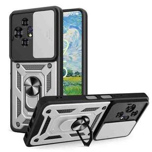 For TCL 50 NxtPaper / 50 Pro NxtPaper Sliding Camera Cover Design TPU+PC Phone Case(Silver)