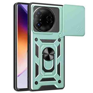 For itel S23 Sliding Camera Cover Design TPU+PC Phone Case(Green)