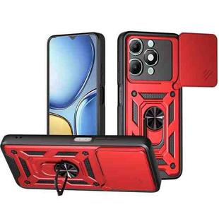 For itel A90 4G Sliding Camera Cover Design TPU+PC Phone Case(Red)