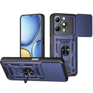 For itel A90 4G Sliding Camera Cover Design TPU+PC Phone Case(Blue)