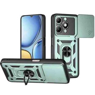 For itel A90 4G Sliding Camera Cover Design TPU+PC Phone Case(Green)