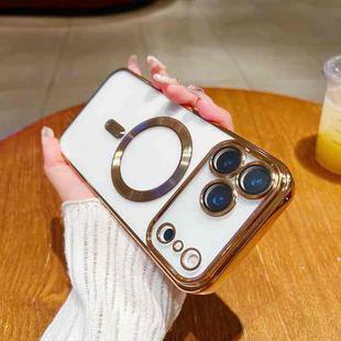 For iPhone 17 Pro Electroplating MagSafe Phone Case(Gold)